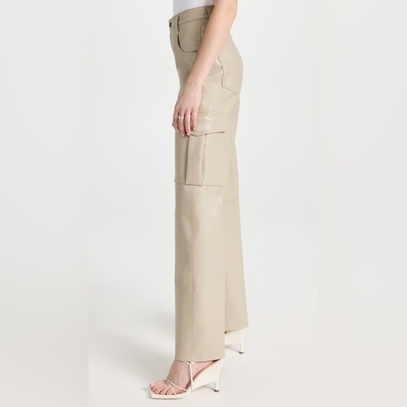 AGOLDE Recycled Leather Minka Cargo in Toast Size 30 NWT - Picture 5 of 11